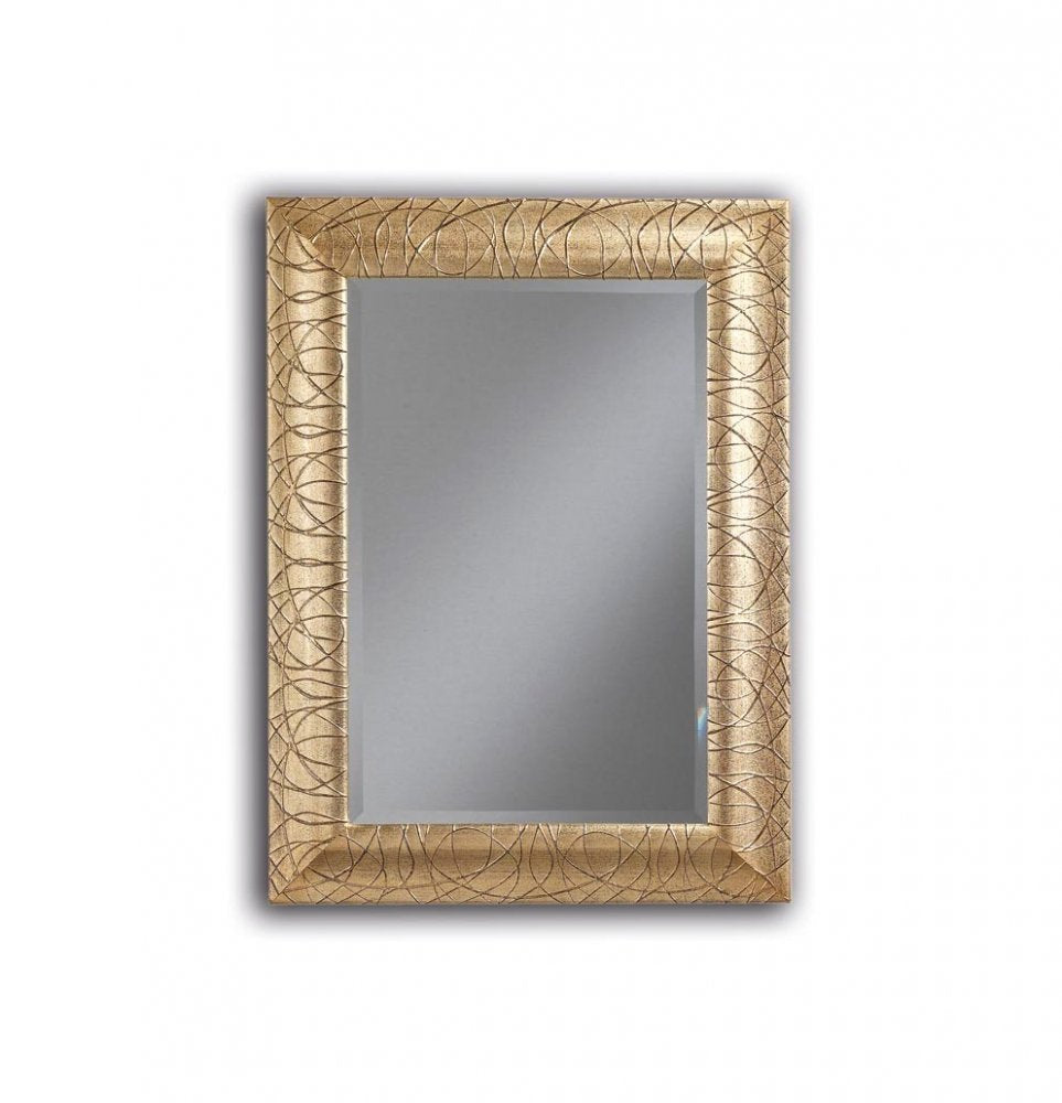 Specchiera rettangolare oro