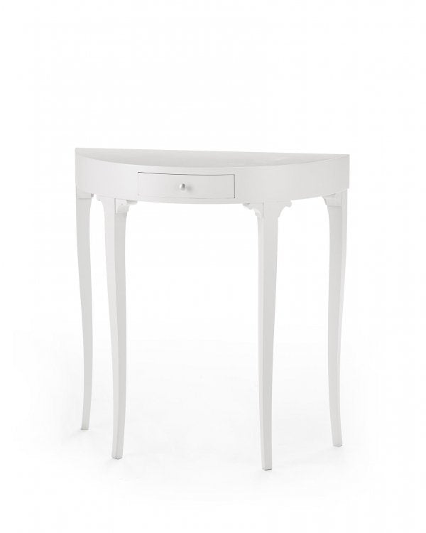 Consolle Laccata bianca 1 cassetto