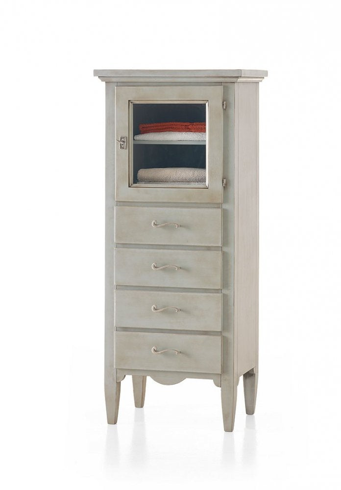 Vetrinetta 1 anta 4 cassetti