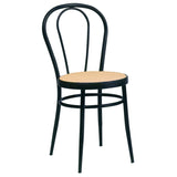 Sedia Thonet in acciaio nero