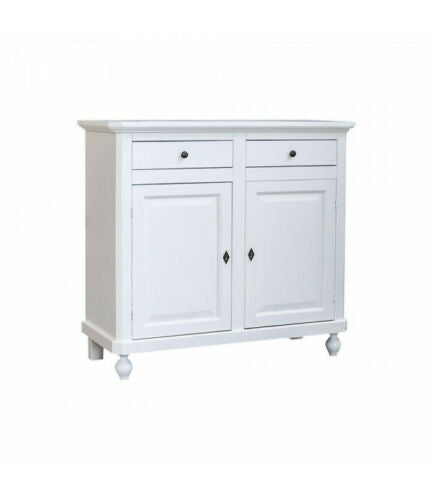 Credenza 2 ante 2 cassetti laccato bianco