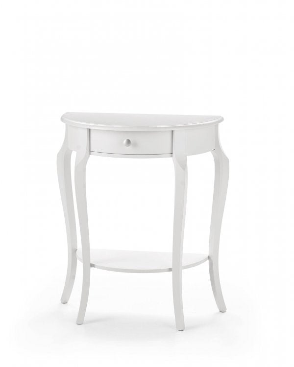 Consolle Laccata bianca 1 cassetto