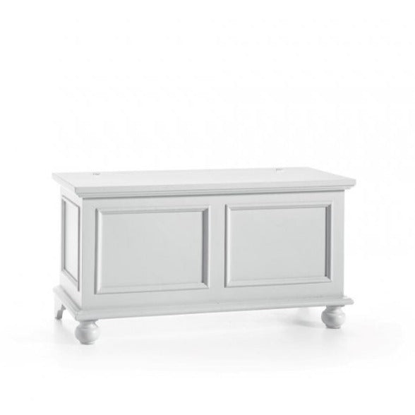 Cassapanca laccata bianca 100cm.