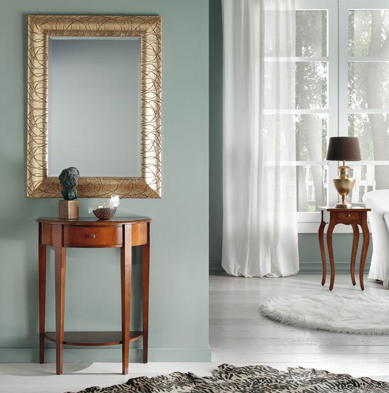 Consolle ciliegio 1 cassetto 1 ripiano