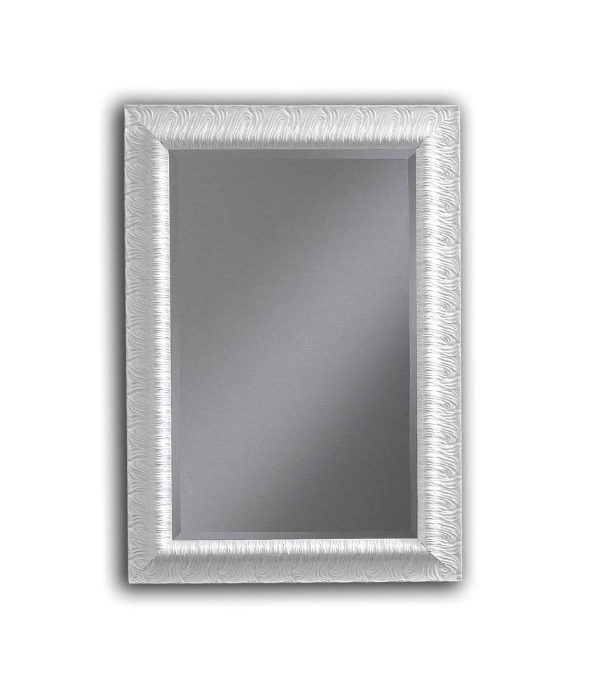 Specchiera rettangolare bianca/oro