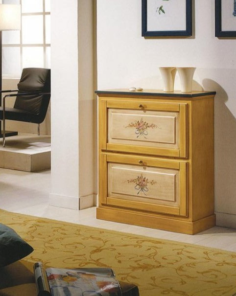 Porta scarpe scarpiera 2 ante decorato