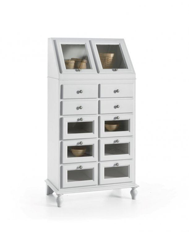 Dispensa laccata bianca