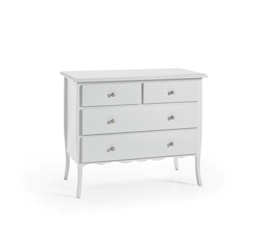 Comò laccato bianco