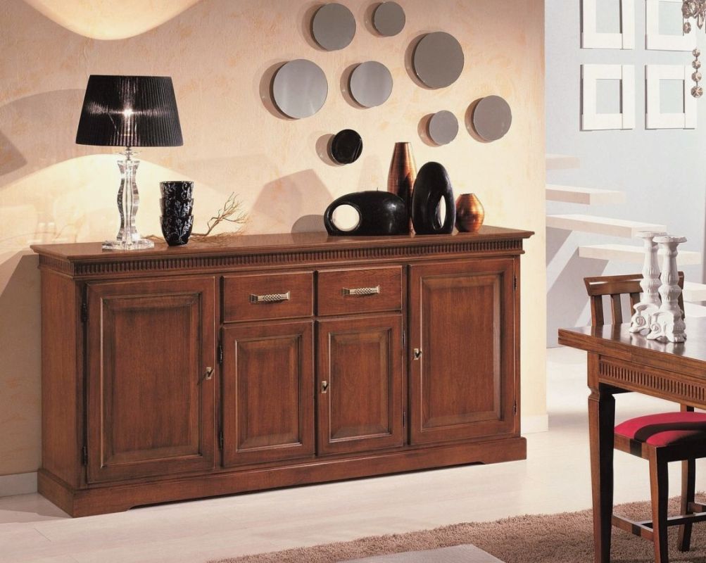 Credenza 4 ante 2 cassetti