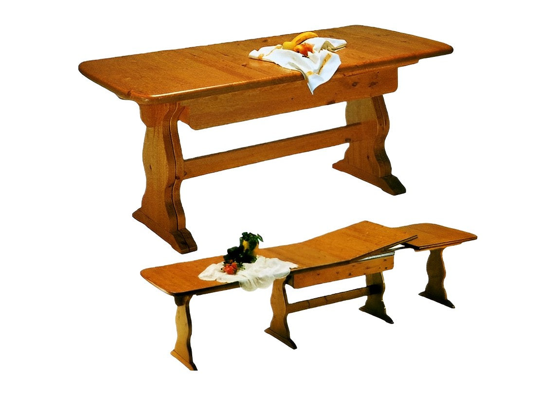 Tavolo in pino allungabile 190x90