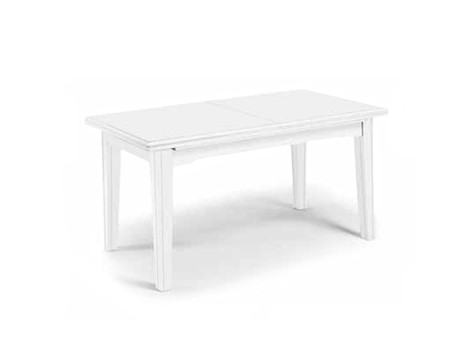 Tavolo180x85 laccato bianco opaco allungabile