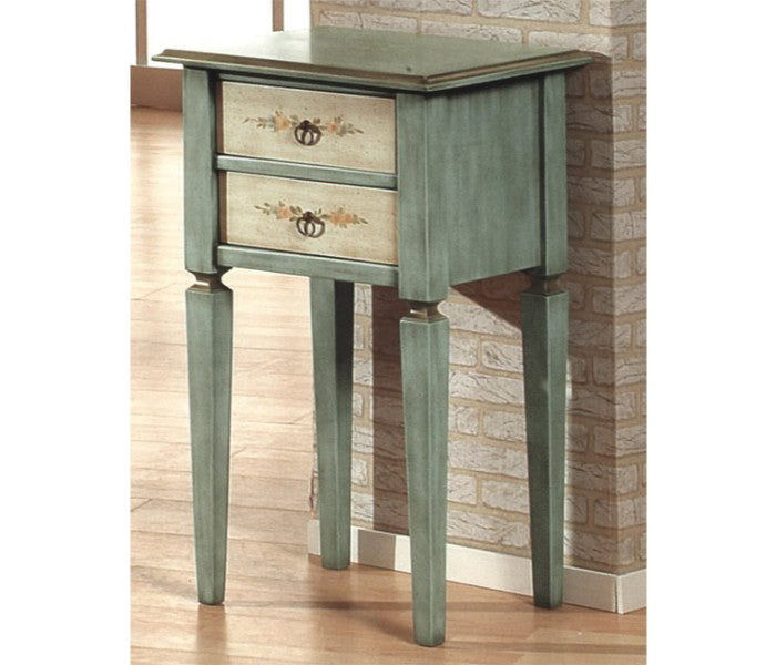 Portatelefono 2 cassetti azzurro bicolore