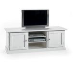 Porta tv 2 porte 2 ripiani  laccato bianco