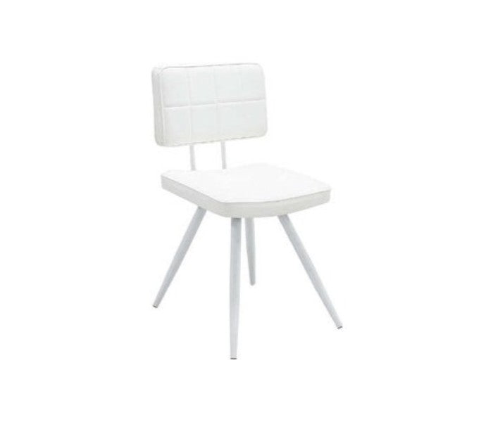Set di 4 Sedie linea moderna similpelle bianco