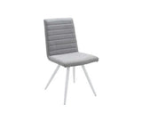 Set di 4 Sedie linea moderna tessuto grigio
