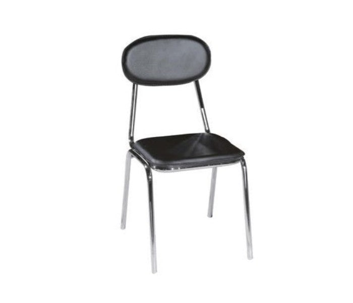 Set di 4 Sedie similpelle nero