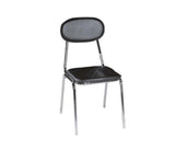 Set di 4 Sedie similpelle nero
