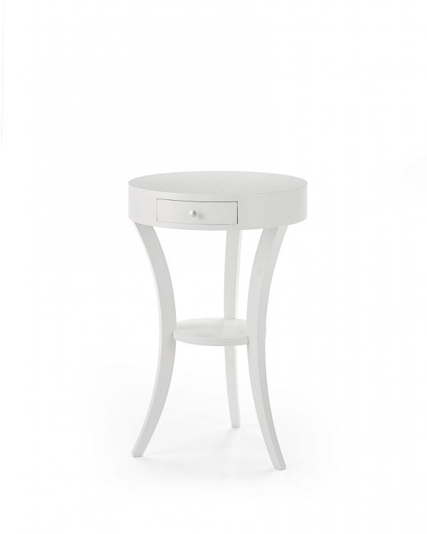 Tavolino 1 cassetto bianco