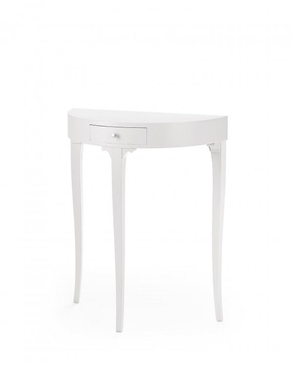 Consolle Laccata bianca 1 cassetto