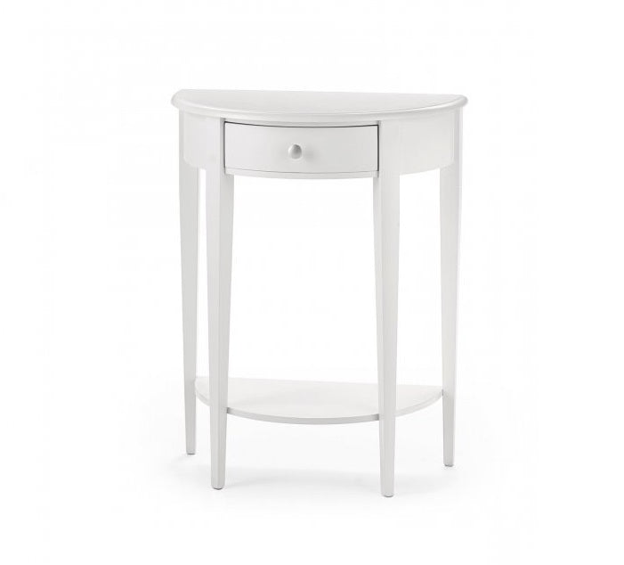 Consolle Laccata bianca 1 cassetto