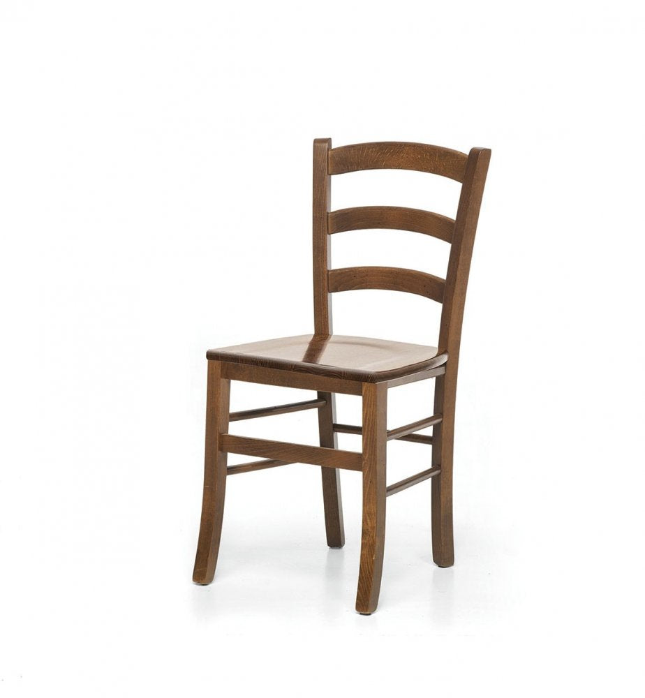 Set di 2 Sedie tinta noce fondo Legno