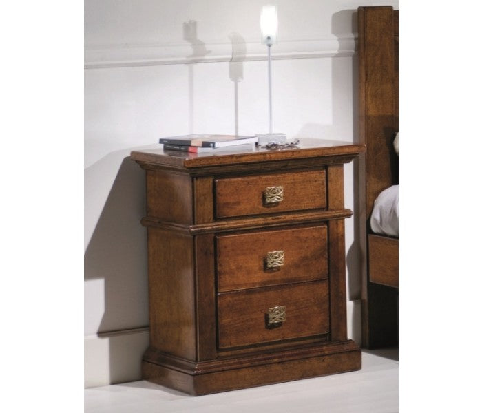 Comodino massello 3 cassetti
