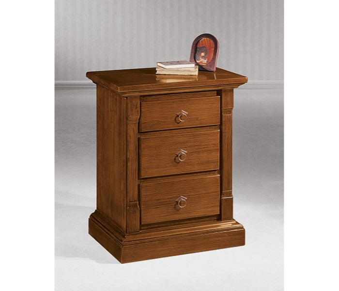 Comodino massello 3 cassetti