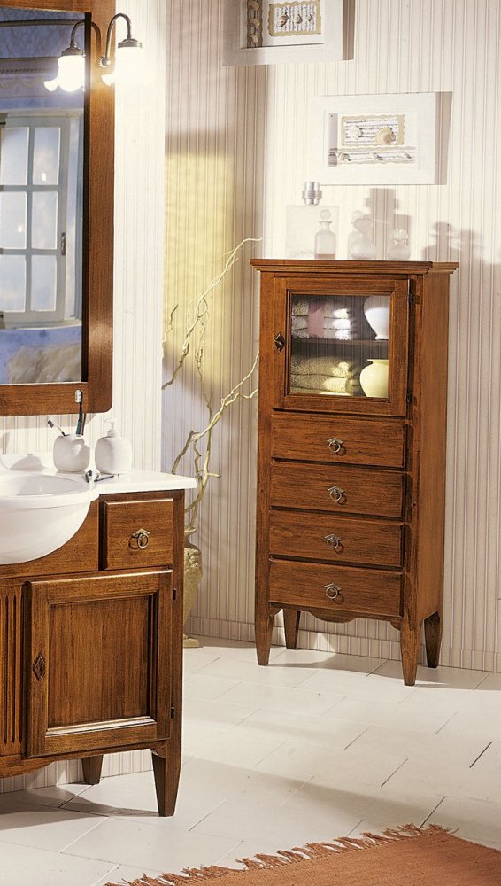 Vetrinetta 1 anta 4 cassetti