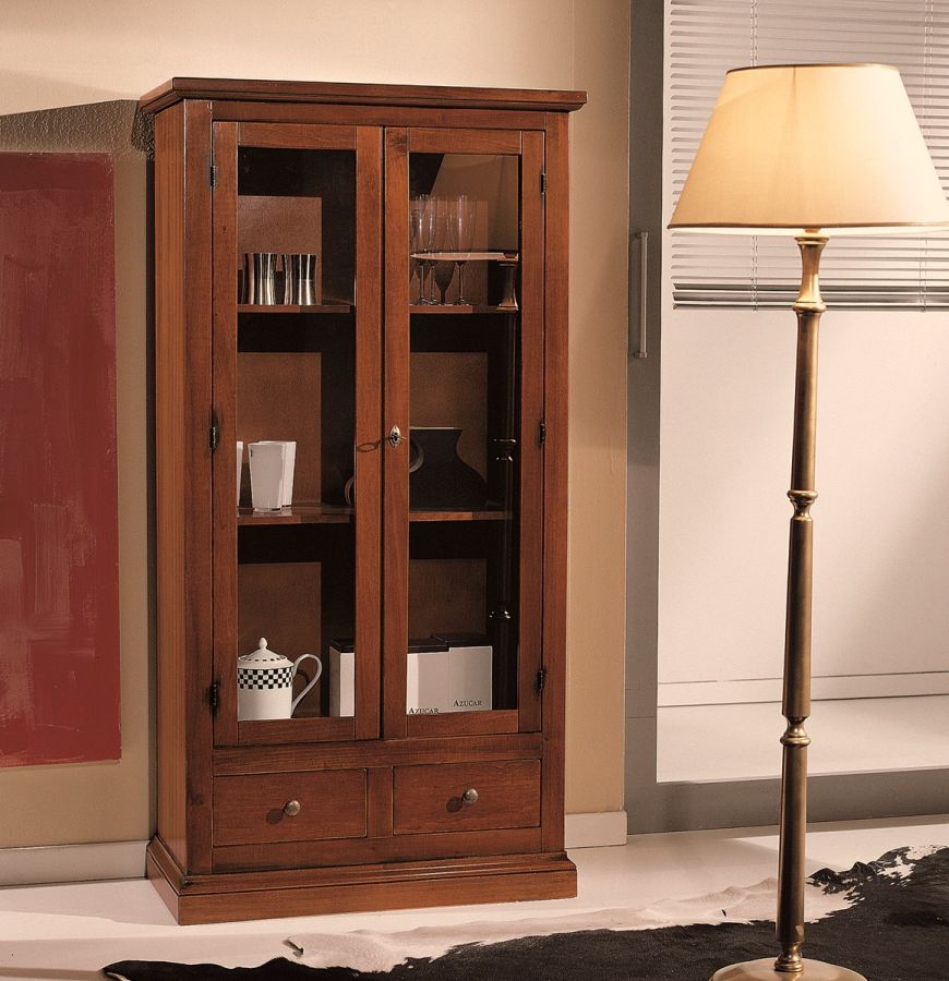 Vetrina 2 ante 2 cassetti