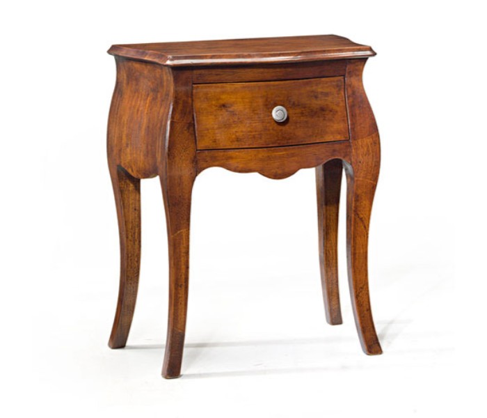 Comodino bombato 1 cassetto