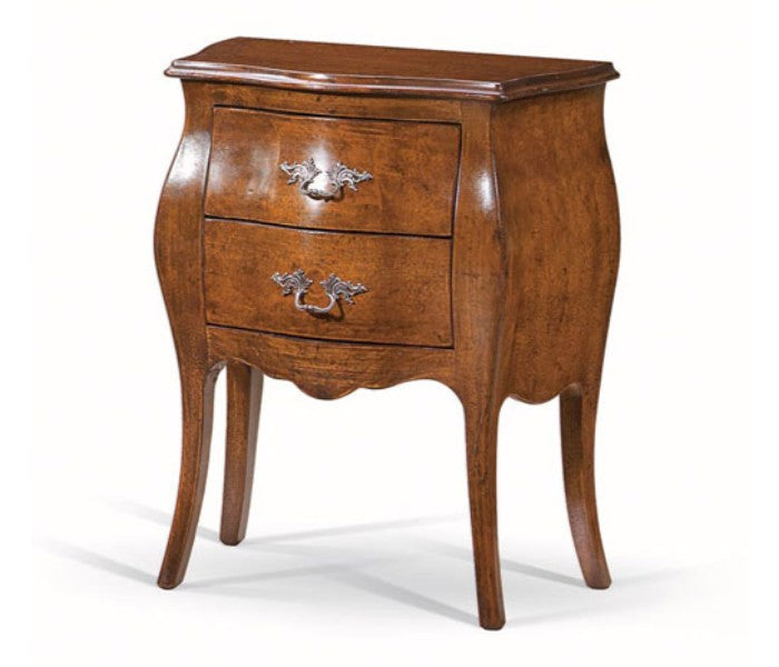 Comodino bombato noce Bassano