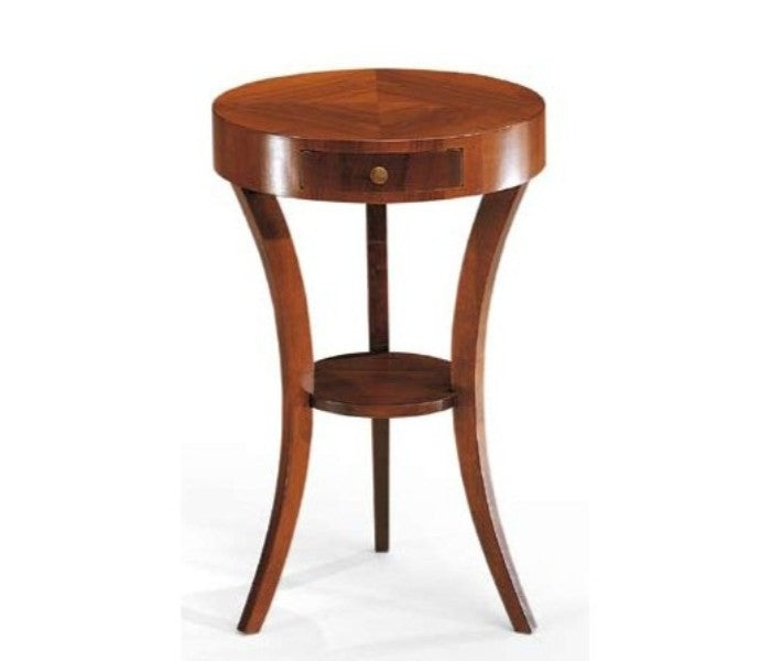 Porta Lampada con intarsio 1 cassetto 1 ripiano