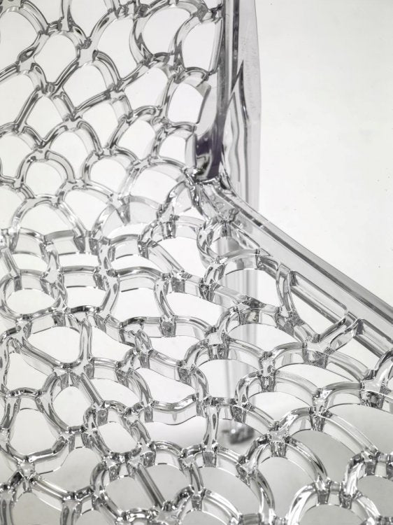 Sedia policarbonato traforata