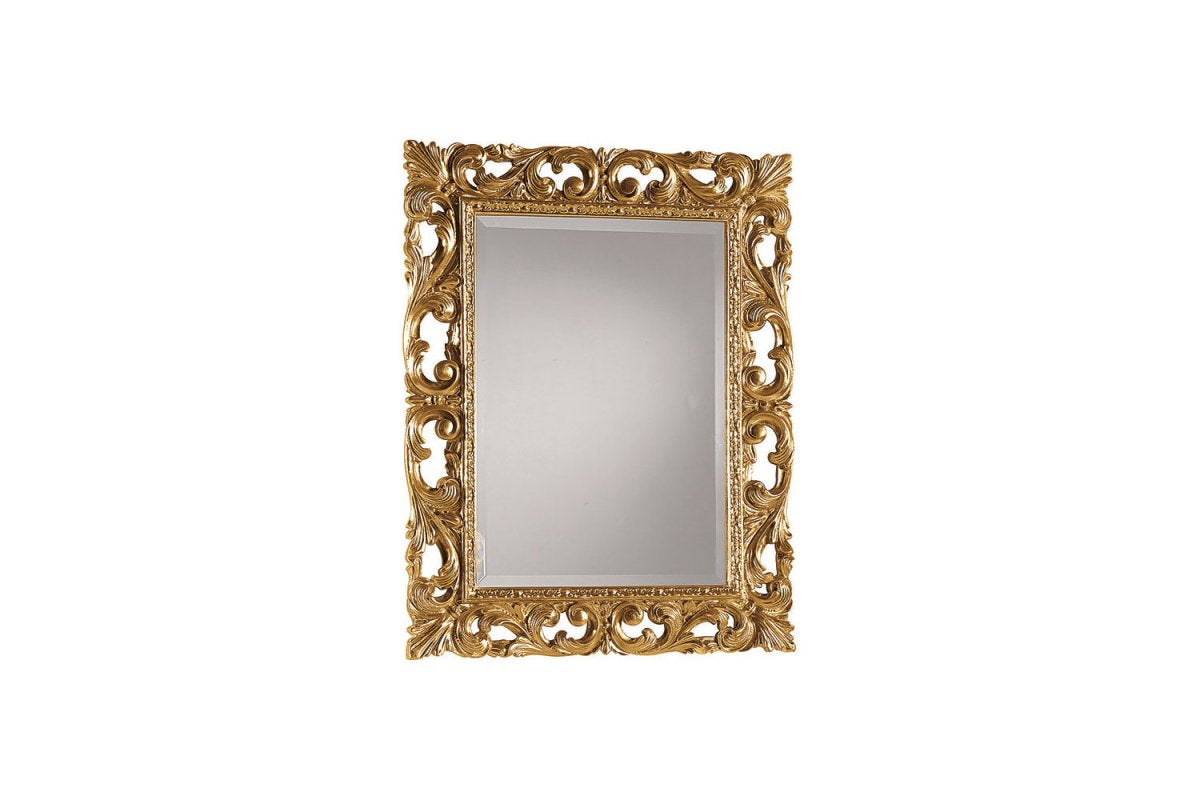 Specchiera rettangolare oro