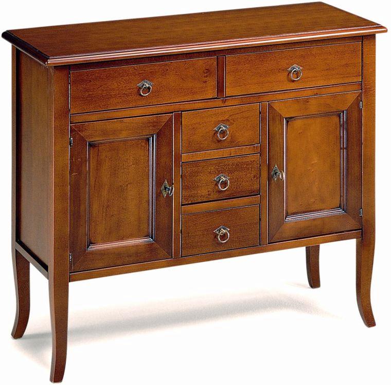 Credenzina 5 cassetti 2 ante