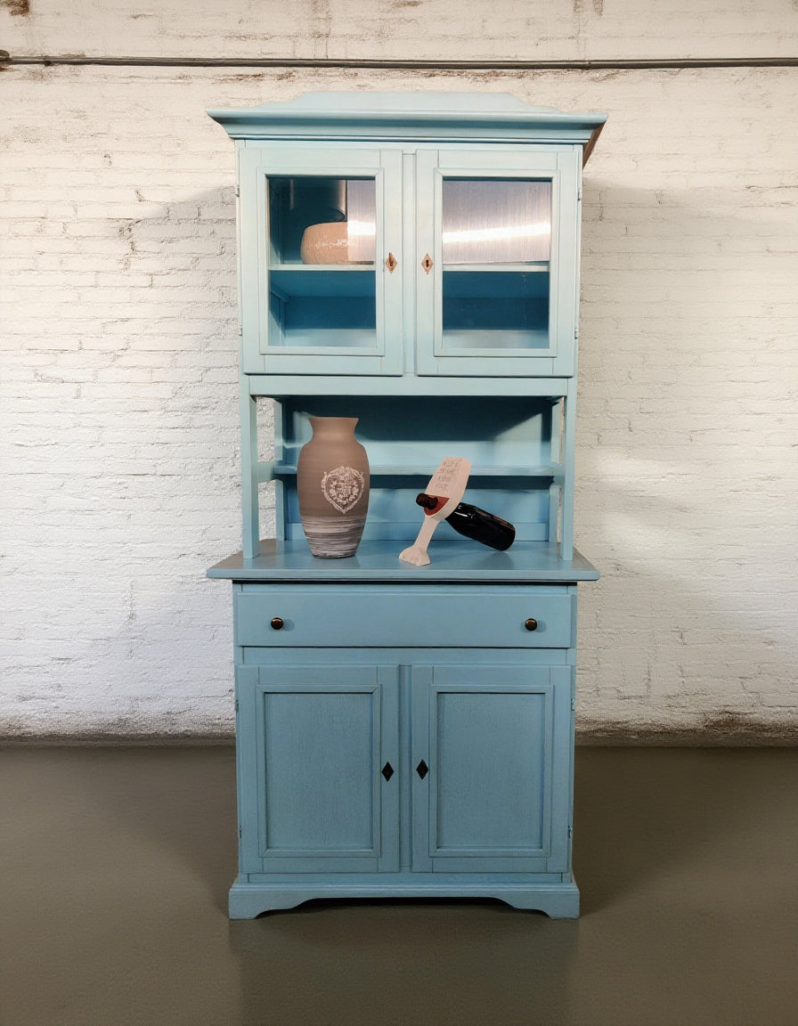 Credenza base + alzata azzurro anticato