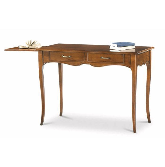 Scrittoio 2 cassetti tinta noce