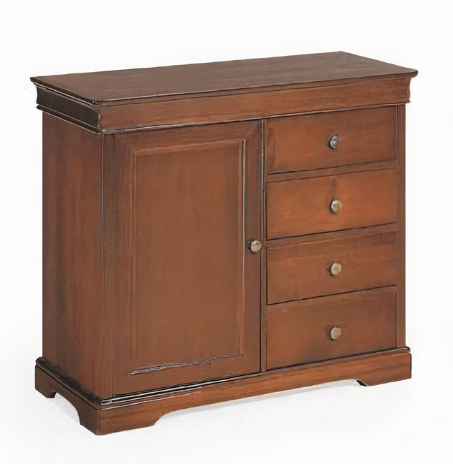 Credenza LUIGI FILIPPO 1 anta 4 cassetti