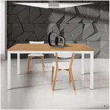 Tavolo Rovere 90x90cm. APERTURA A LIBRO STRUTTURA METALLO