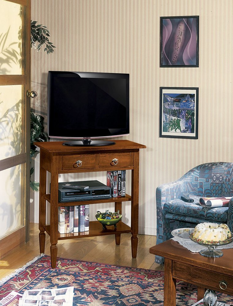 Porta tv 2 cassetti 2 ripiani