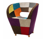 Poltroncina tessuto patchwork