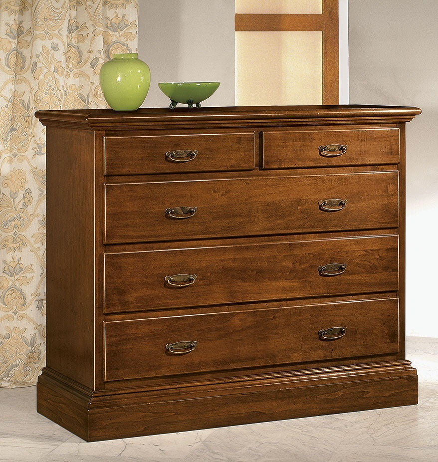 Comò massello 5 cassetti