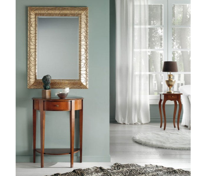 Specchiera rettangolare oro