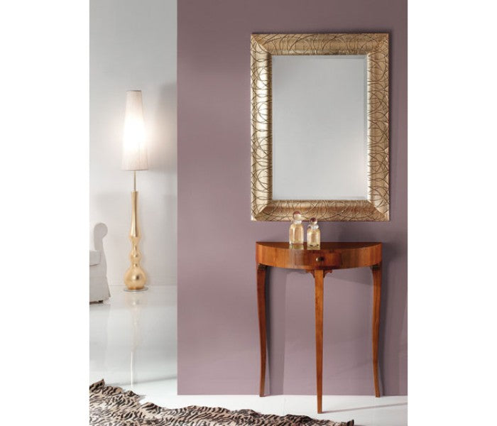 Specchiera rettangolare oro
