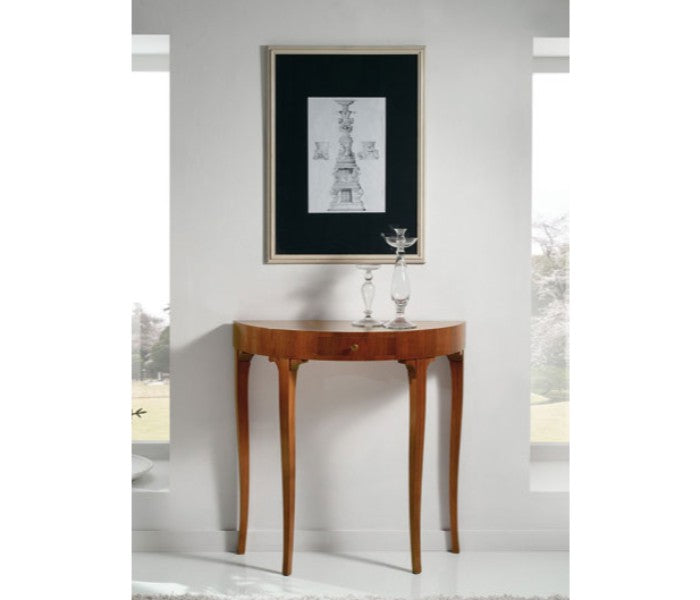 Consolle noce intarsiato