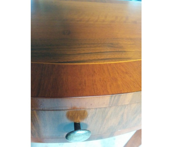 Consolle noce intarsiato