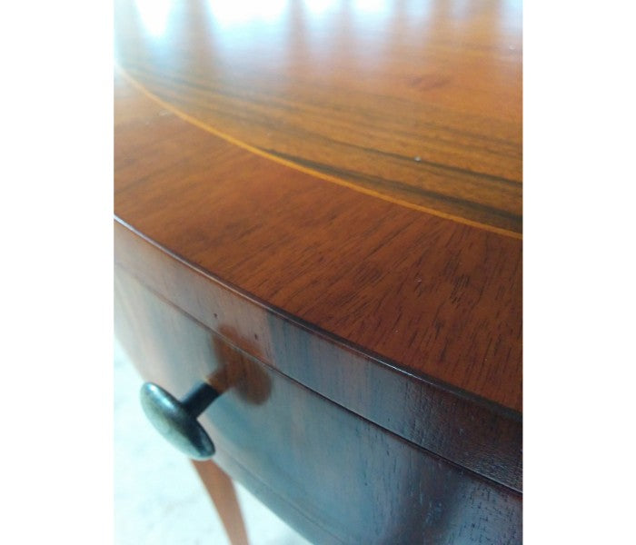 Consolle noce intarsiato