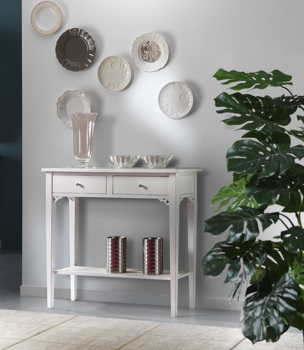 Consolle 2 cassetti laccata